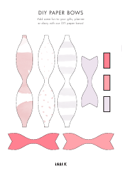 Document preview: Diy Paper Bow Templates
