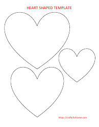 Document preview: Heart Shaped Template - Red