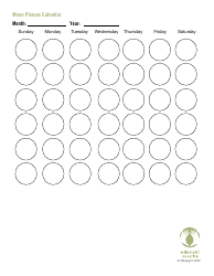 Moon Phases Calendar Template - Wildsight, Page 2