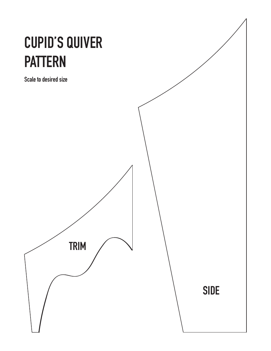 Cupids Quiver Pattern Template, Page 1