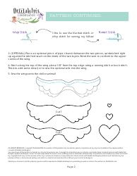 Cupid Wings Sewing Pattern Template - Delilahiris, Page 2