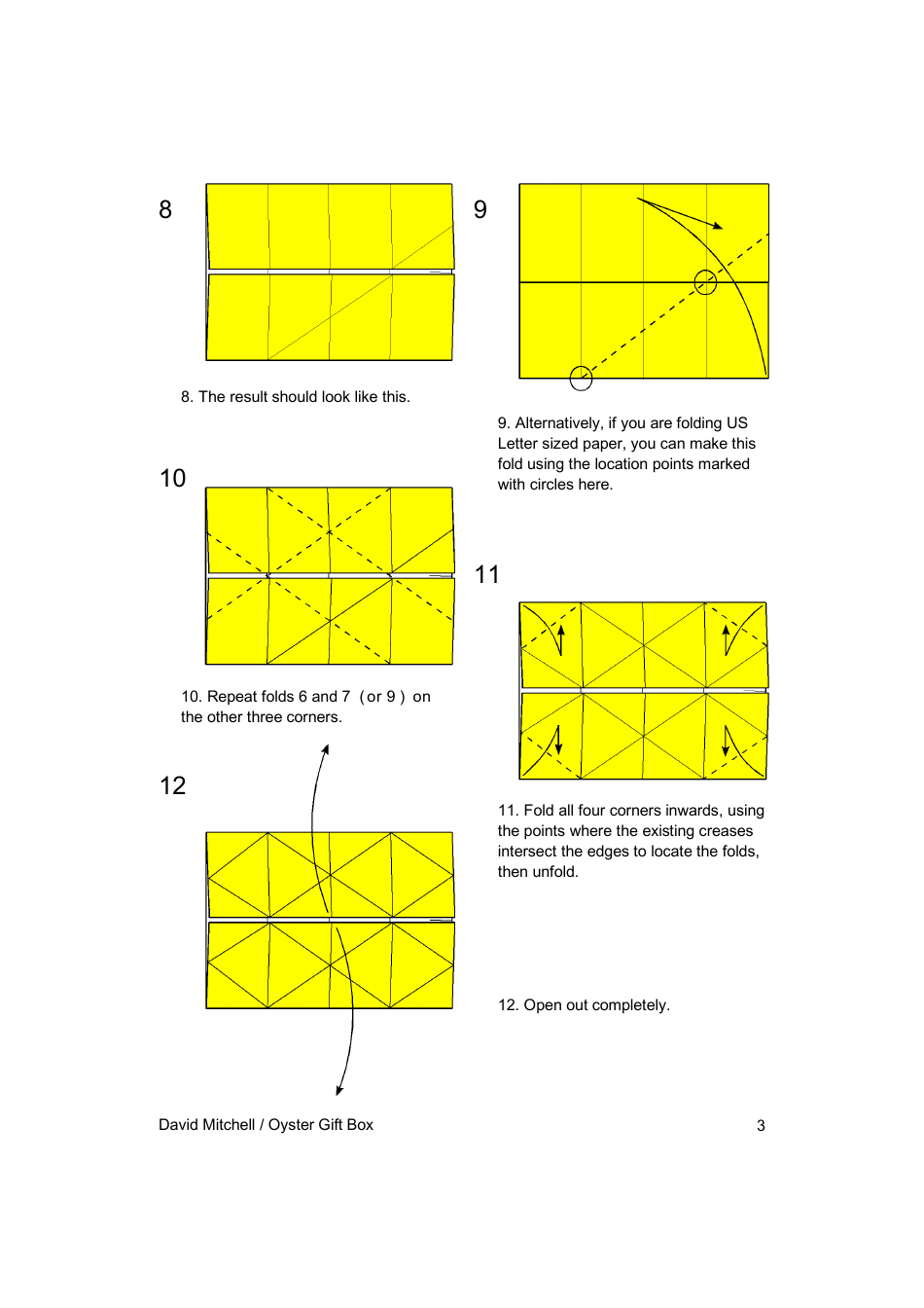 Origami Oyster Gift Box - David Mitchell, Page 3