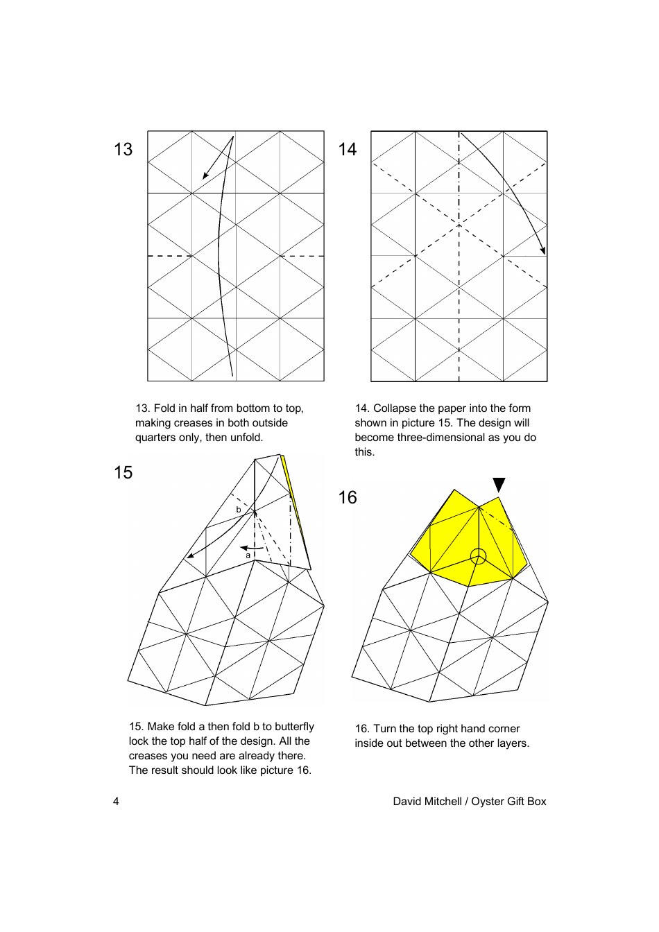 Origami Oyster Gift Box - David Mitchell, Page 4