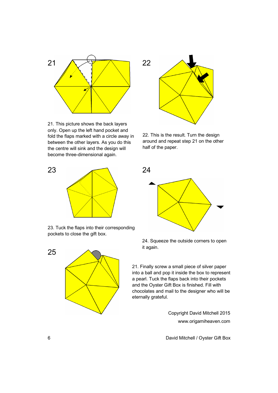 Origami Oyster Gift Box - David Mitchell, Page 6
