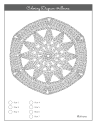 Starflower Crochet Pattern Template, Page 6