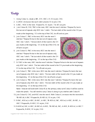 Egyptian Star Flower Stool Crochet Pattern - Nerissa Muijs, Page 4