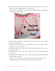 Egyptian Star Flower Stool Crochet Pattern - Nerissa Muijs, Page 5