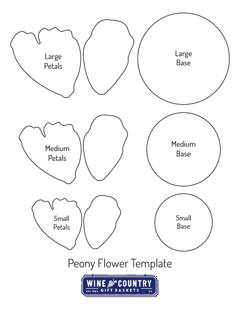Peony Flower Template