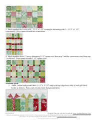 Boxes and Bows Quilt Pattern Template, Page 11