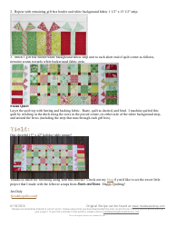 Boxes and Bows Quilt Pattern Template, Page 12