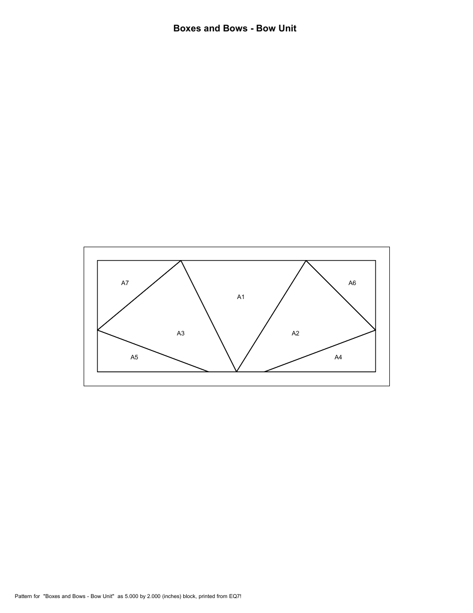 Boxes and Bows Quilt Pattern Template, Page 13