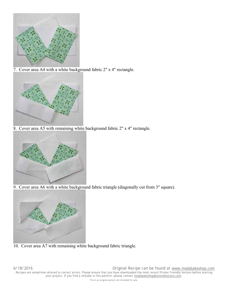 Boxes and Bows Quilt Pattern Template Download Printable PDF
