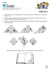 Paper Dog Bookmark Template - for Teachers for Students, Page 2