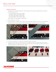 Lone Star Quilt Pattern, Page 4
