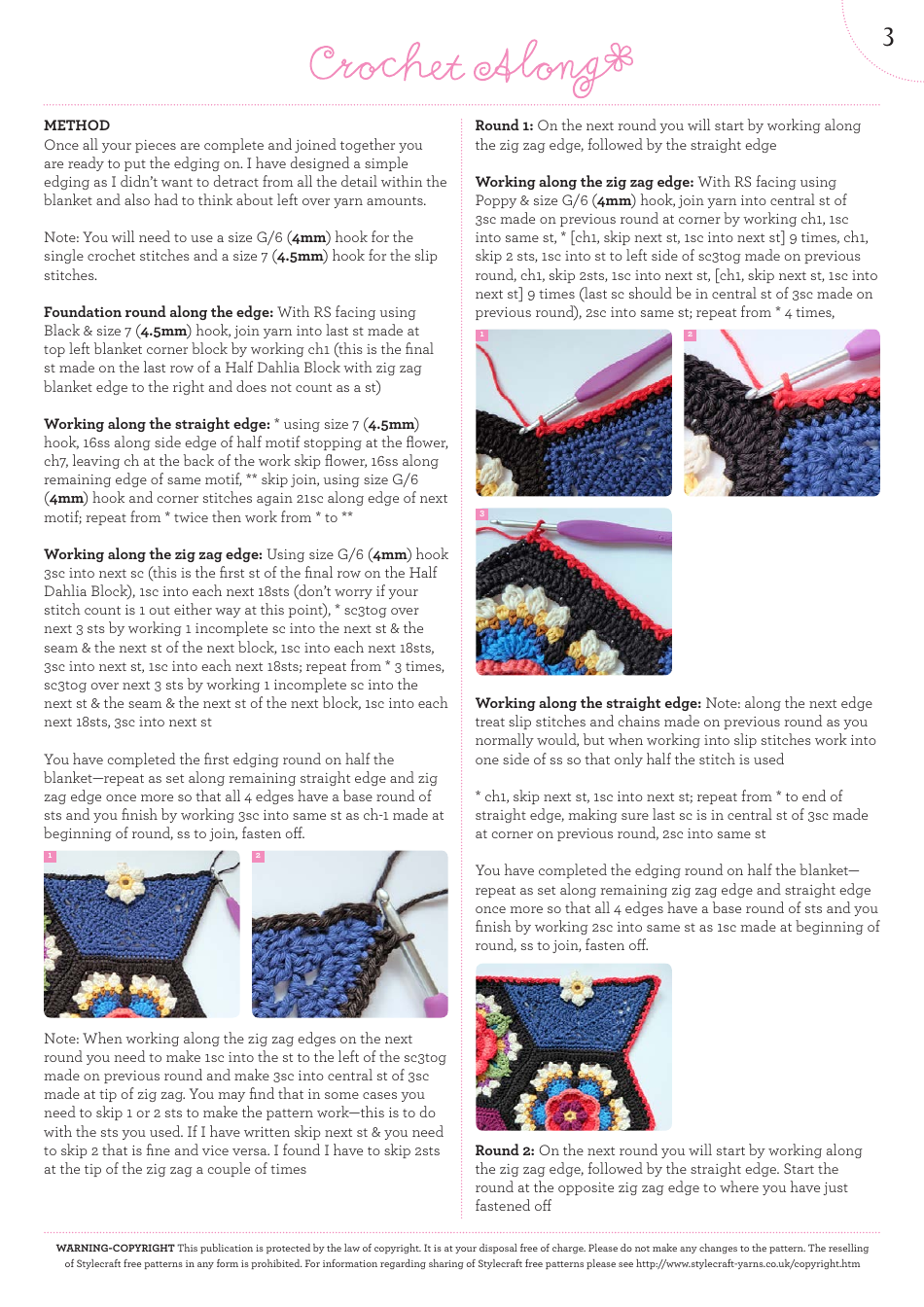 Fridas Edging Crochet Pattern - US Terms, Page 4