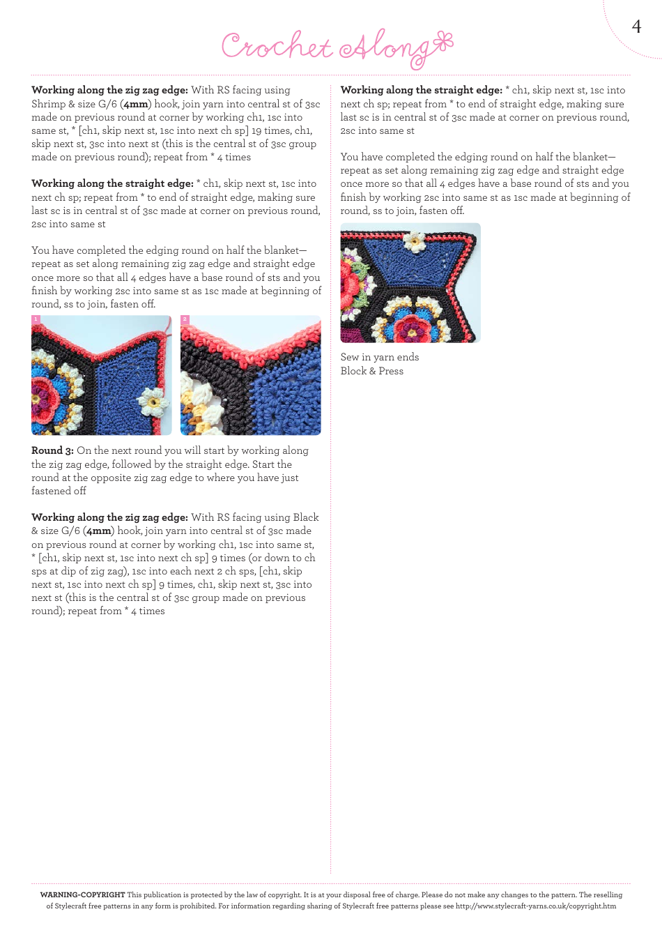 Fridas Edging Crochet Pattern - US Terms, Page 5