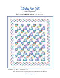 Document preview: Whirling Fans Quilt Pattern Templates