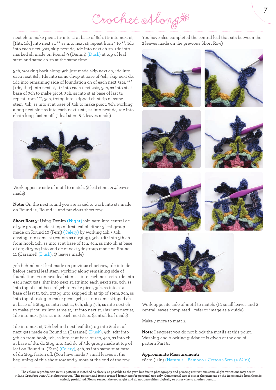 Dianthus  Acanthus Crochet Pattern - UK Terms, Page 8