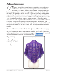 Haruni Shawl Knitting/Crochet Pattern, Page 2