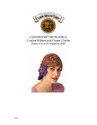 Document preview: Ribbon and Flower Cloche Crochet Pattern