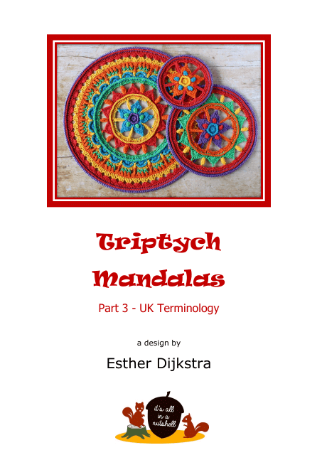 Triptych Mandala Crochet Pattern - Preview Image