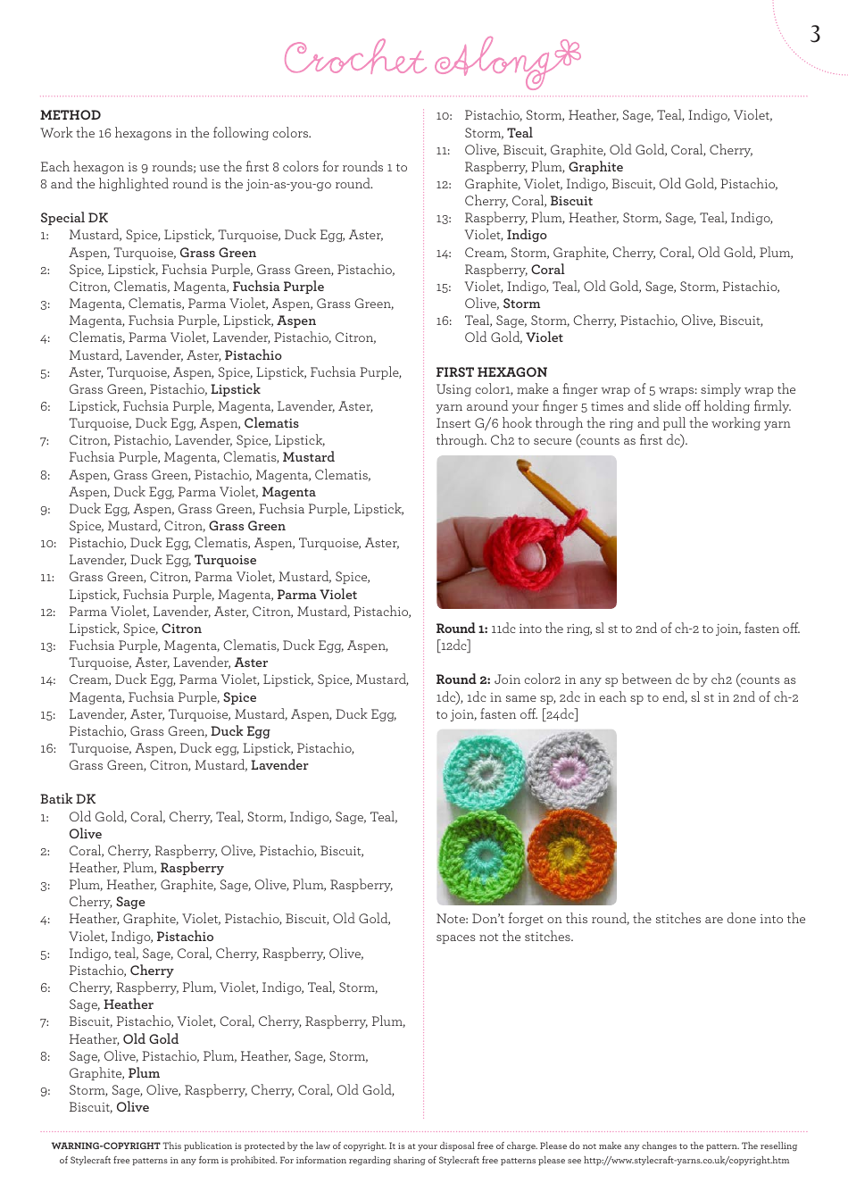 Shaped Hexagons Crochet Pattern, Page 4
