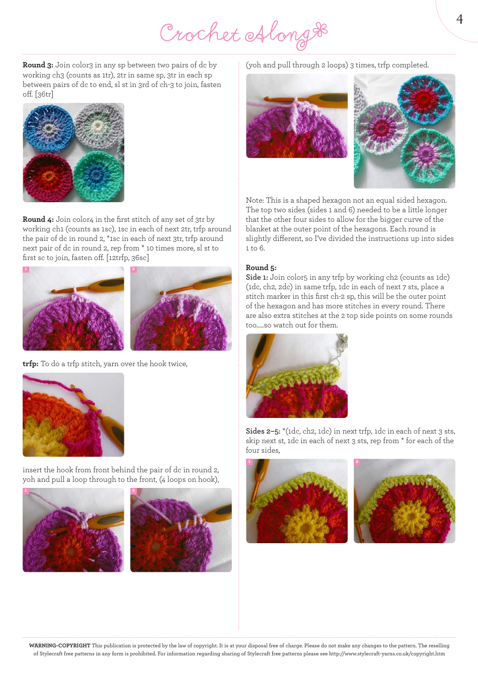 Shaped Hexagons Crochet Pattern, Page 5