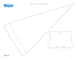 Monsters University Pennant Templates, Page 2