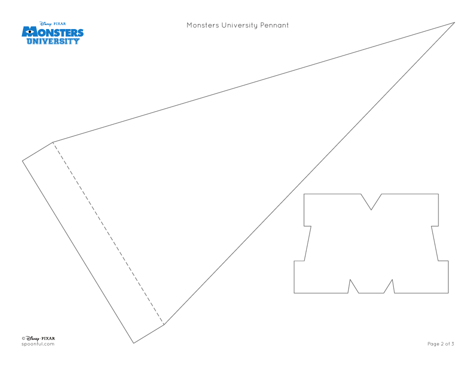 Monsters University Pennant Templates, Page 2