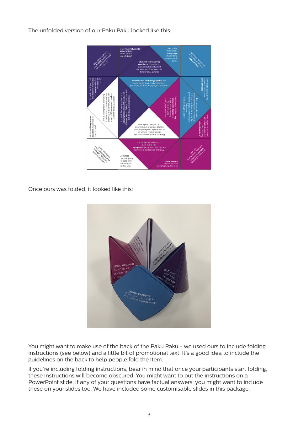 Paku Paku Fortune Teller Guide, Page 3