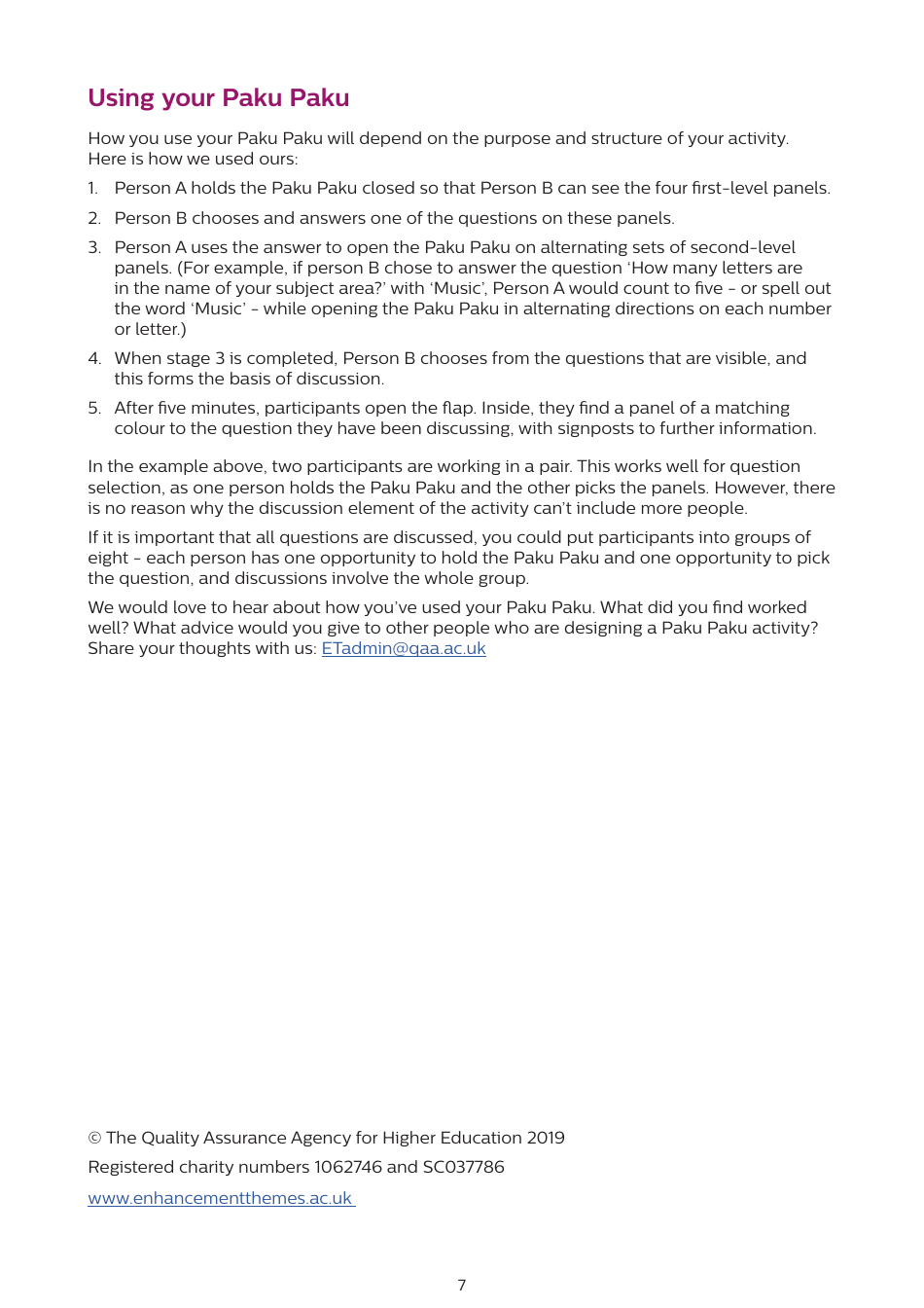 Paku Paku Fortune Teller Guide, Page 7