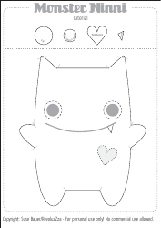 Document preview: Monster Ninni Sewing Pattern Templates