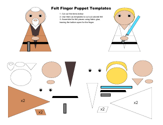 Star Wars Felt Finger Puppet Templates