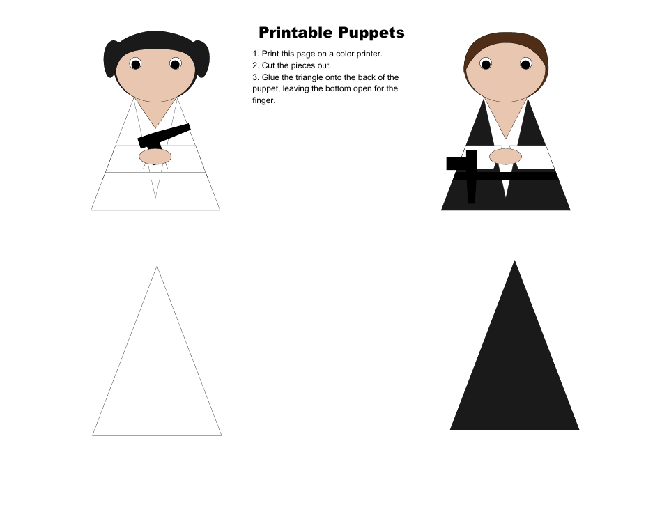 Star Wars Felt Finger Puppet Templates, Page 5