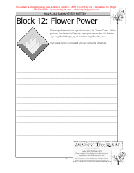 Flower Power Quilt Block Pattern, Page 4