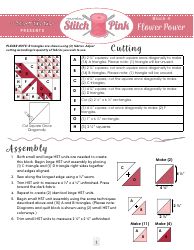 Document preview: Flower Power Block Quilt Pattern
