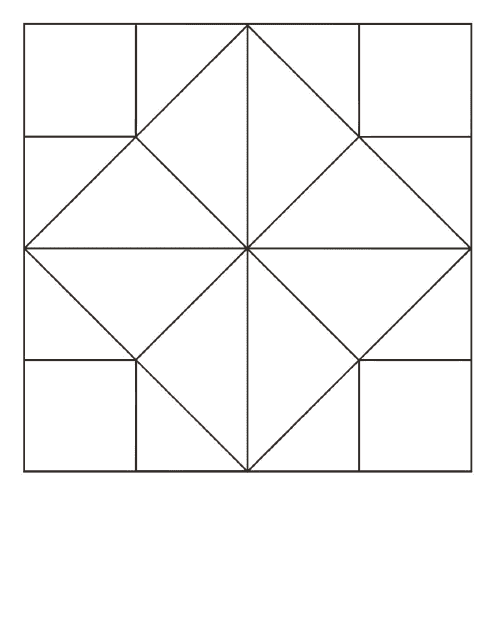 Fortune Teller Template - Black and White