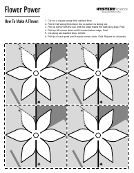 Document preview: Flower Power Card Template
