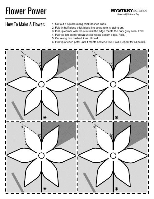 Flower Power Card Template