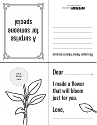 Flower Power Card Template, Page 2