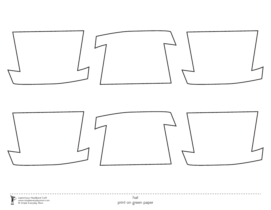 Leprechaun Headband Craft Templates, Page 10