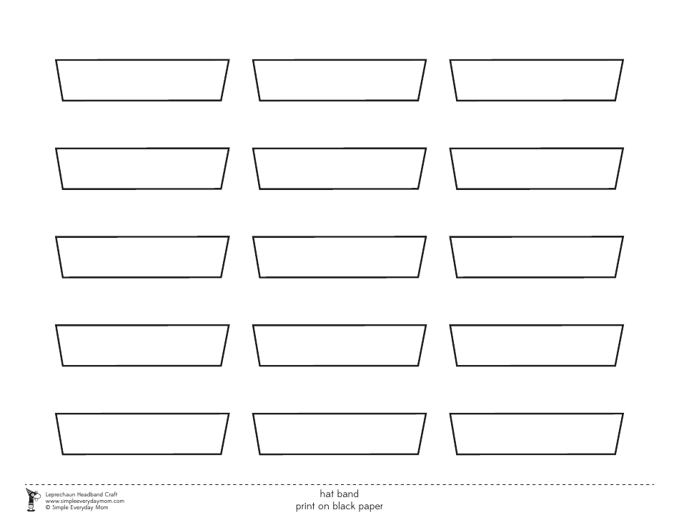 Leprechaun Headband Craft Templates, Page 12