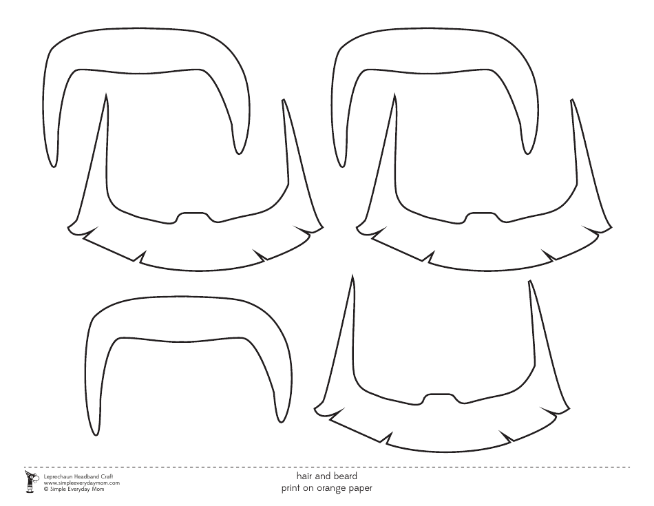 Leprechaun Headband Craft Templates, Page 6