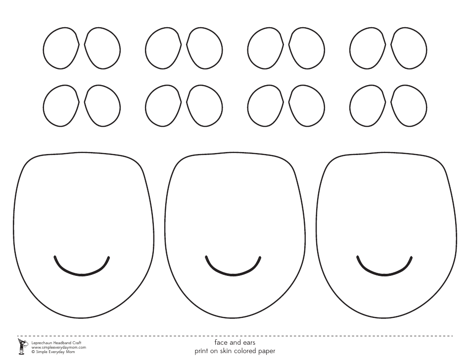 Leprechaun Headband Craft Templates, Page 9