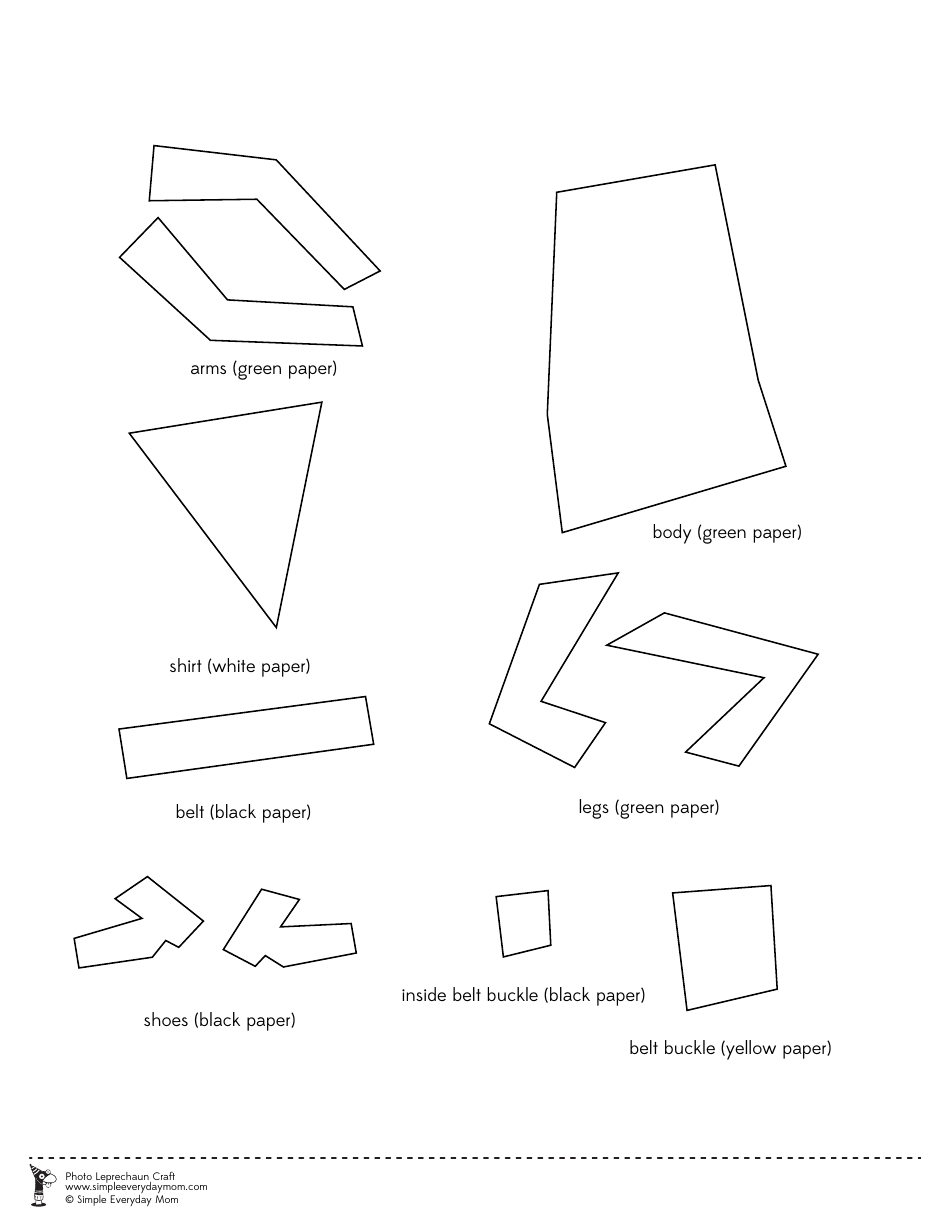 Photo Leprechaun Craft Templates, Page 3