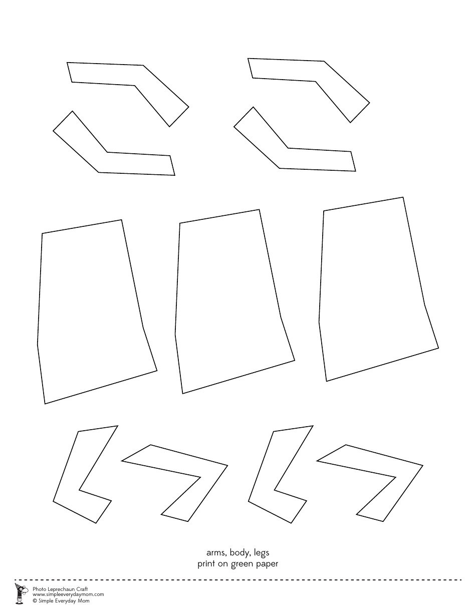 Photo Leprechaun Craft Templates, Page 4