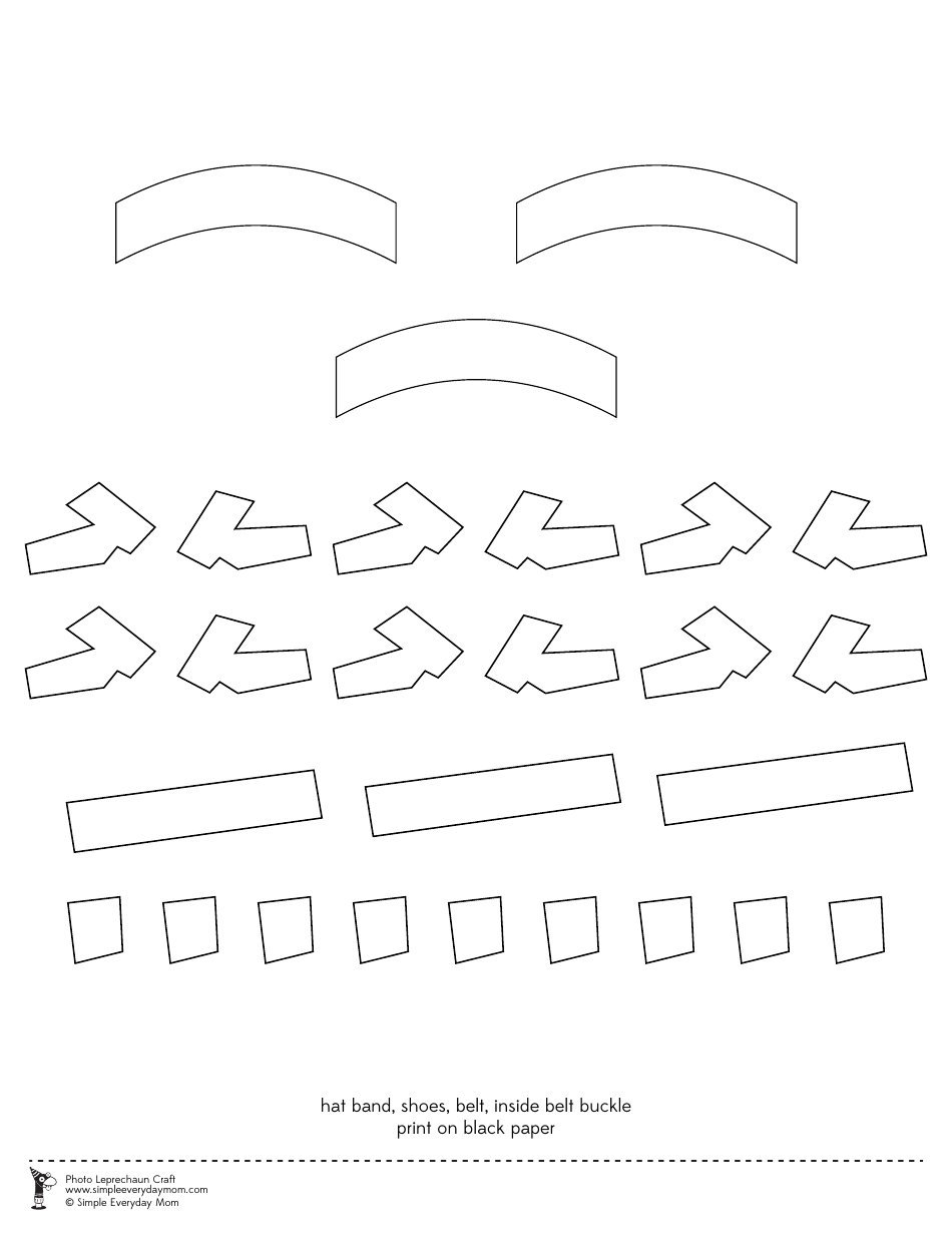 Photo Leprechaun Craft Templates, Page 6