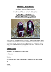 Document preview: Shepherd Finger Puppet Crochet Patterns
