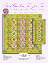 Document preview: Rose Garden Tea for Two Table Runner Pattern Templates