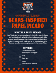 Document preview: Bears-Inspired Papel Picado Templates